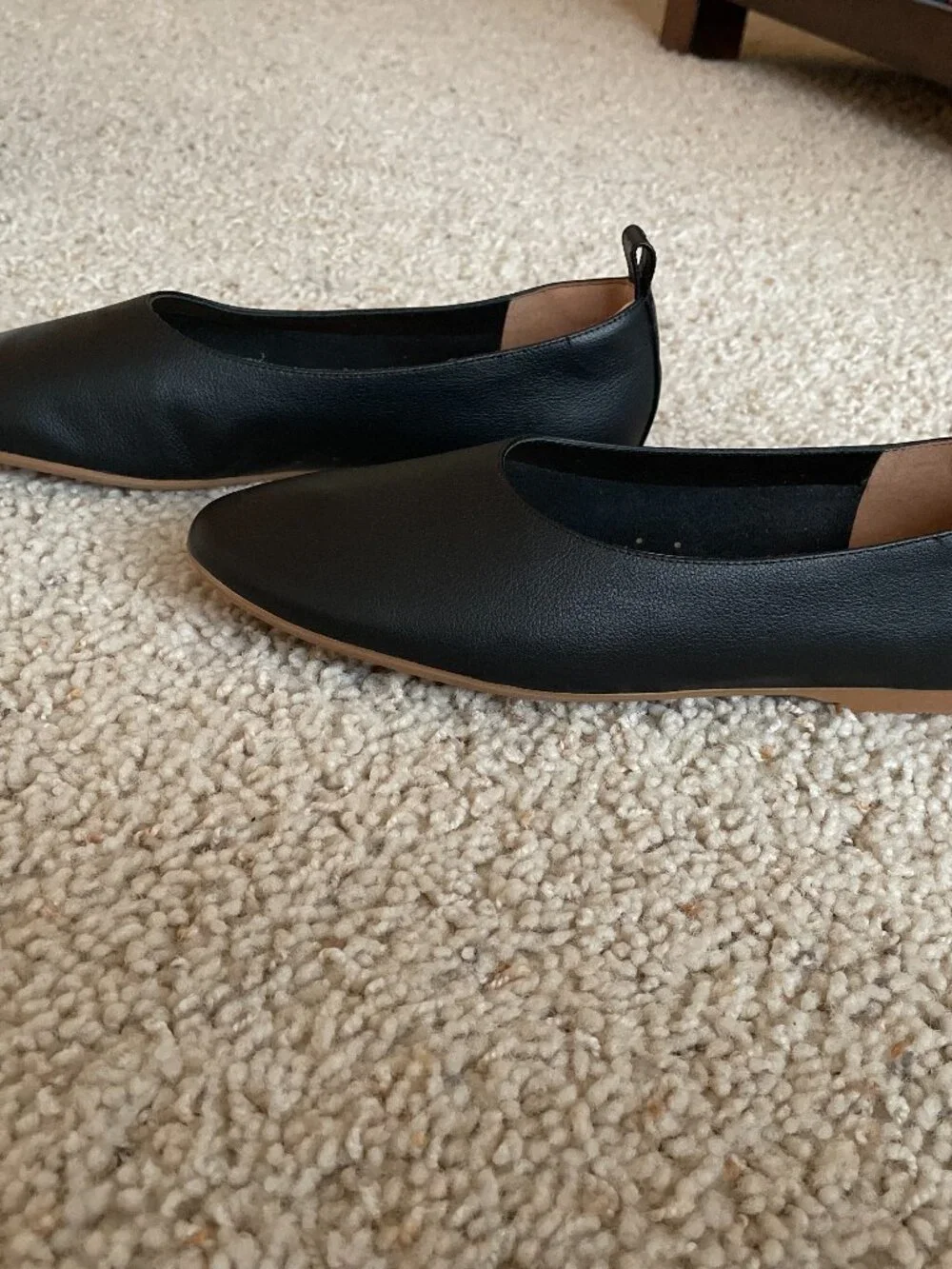 Quince Italian Leather Glove Ballet Flat - Size 7.5 - Black - New! - Picture 6 of 8